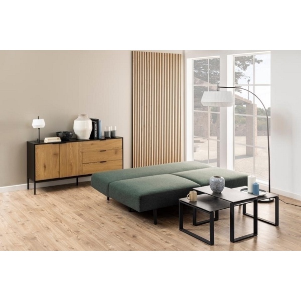 Sofa Malling rozkładana zielona ciemna - ACTONA